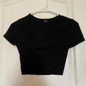 black crop top